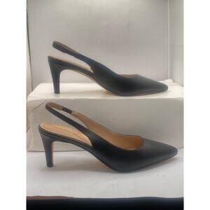 Cole Haan Vandam Slingback Pump in Black Prin, Size 8